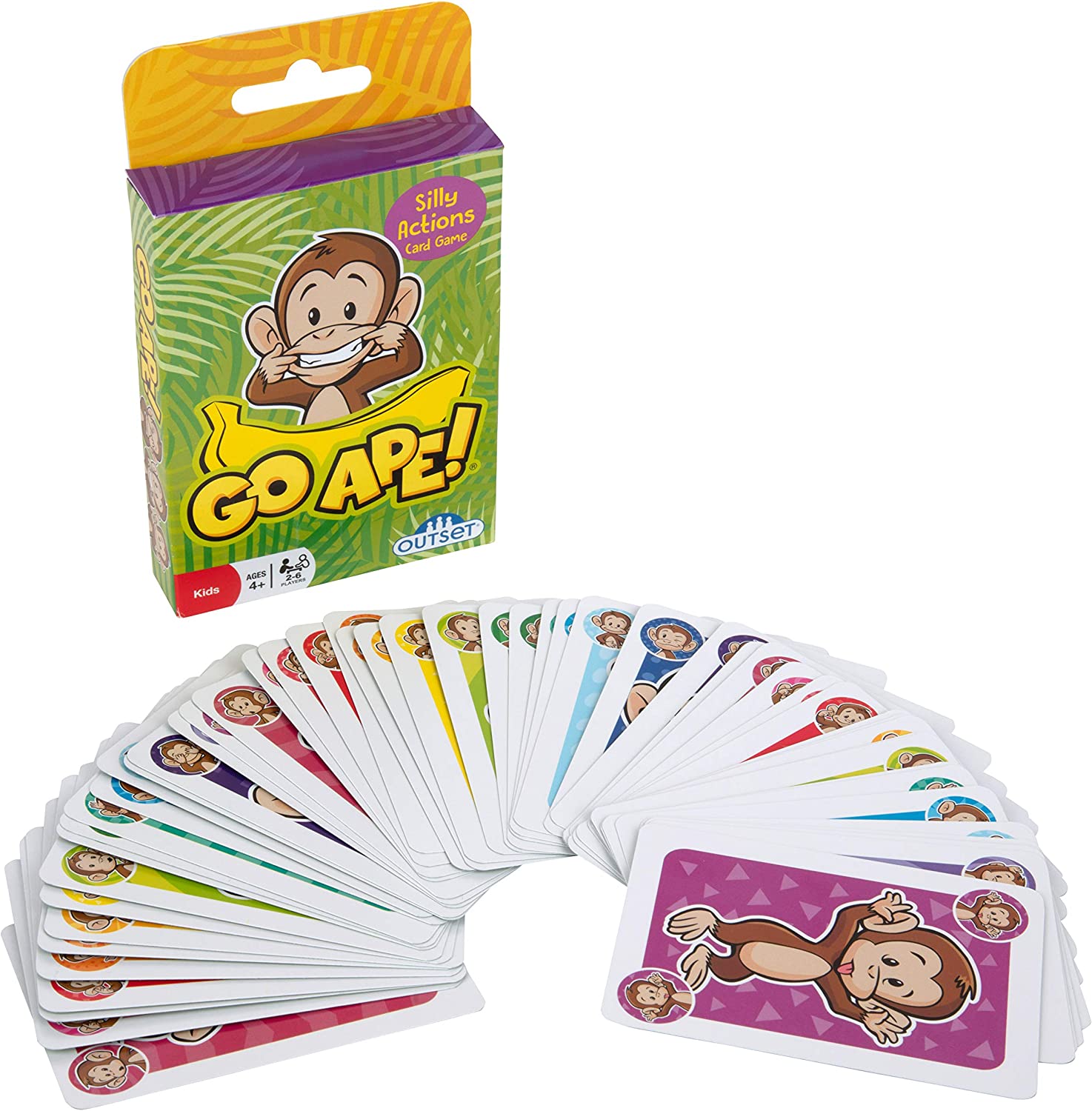 Go Ape! Travel Card Game for Kids - Twist on Go Fish - Act Out
